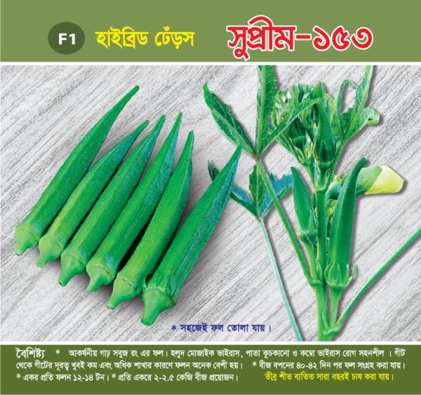 হাইব্রিড ঢেঁড়স - সুপ্রীম-১৫৩